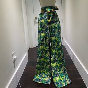 Fantasy Palm Palazzo Pants
